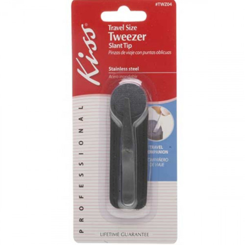 KISS TRAVEL SIZE SLANT TIP TWEEZER TWZ04
